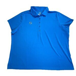 Walmart Employee Uniform Polo Shirt Women’s 3XL Blue Short Sleeve
